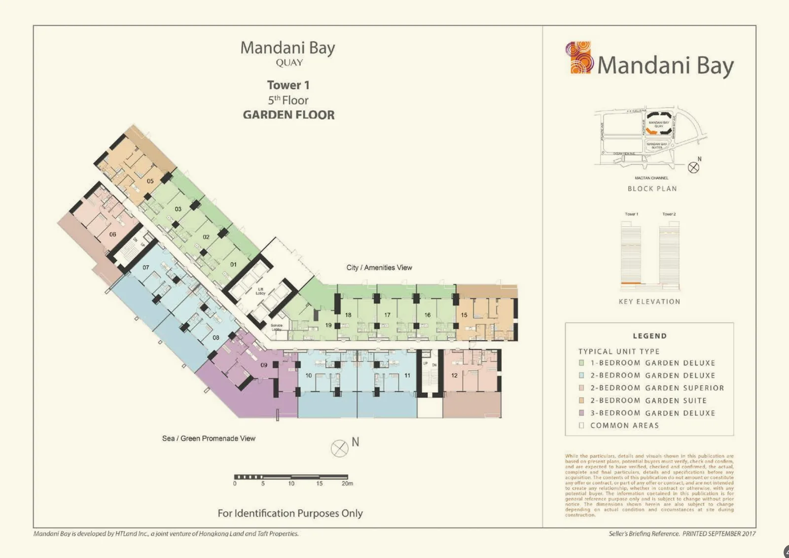 Mandani Bay Quay Tower 1 Garden Floor building floor plan, 5th Floor