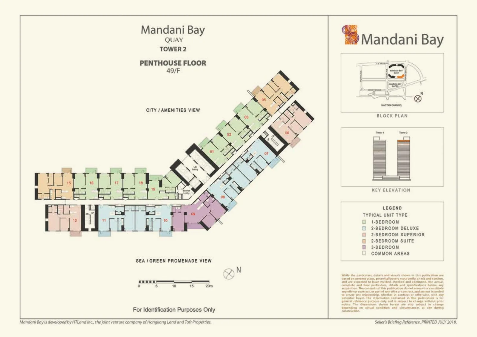 Mandani Bay Quay Tower 2 Penthouse Floor building floor plan, 49/F