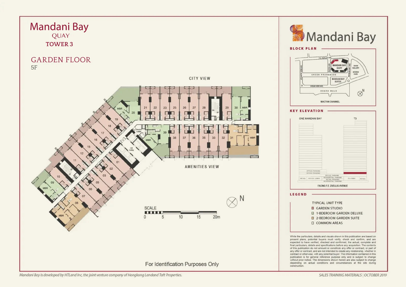 Mandani Bay Quay Tower 3 Garden Floor building floor plan, 5F