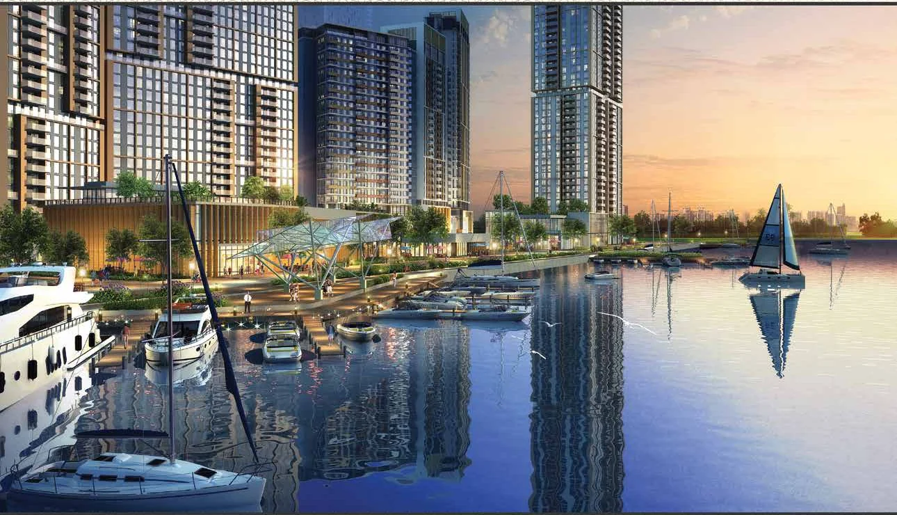 Mandani Bay waterfront and boardwalk artist's impression
